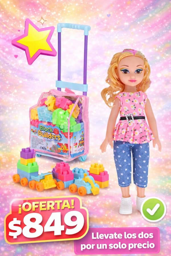 Bloques mochila + muñeca 